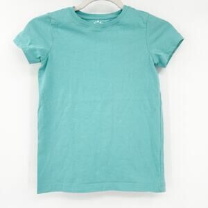 Primary Kids 100% Cotton The Slim Crewneck‎ Short Sleeve T-Shirt Size 10 Teal